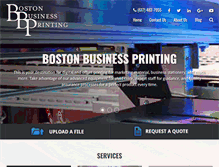 Tablet Screenshot of bostonbusinessprinting.com